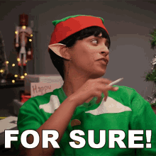 For Sure Gingerbread GIF - For Sure Gingerbread Lilly Singh GIFs