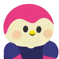 a bird with a pink head and yellow beak