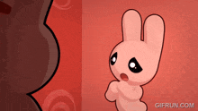 a cartoon of a bunny with the website gifrun.com in the bottom right corner