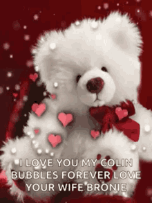 bear teddy bear hearts sparkle love