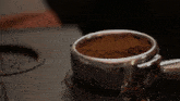 an ad for la dolce vita shows a container of coffee