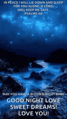 in peace i will lie down and sleep for you alone , o lord , will keep me safe . psalms 4:8