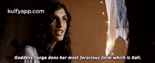 Goddess Durga Dons Her Most Ferocious Form Which Is Kali..Gif GIF