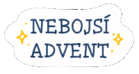 a sign that says ' nebojsi advent ' in blue letters