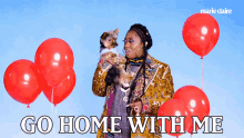 go home with me go home dog come home with me red balloons