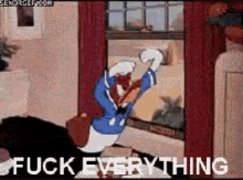 Fuck Everything Donald Duck GIF - Fuck Everything Donald Duck Angry GIFs