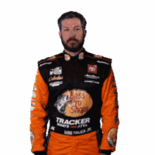 pointing right martin truex jr nascar to the right over there
