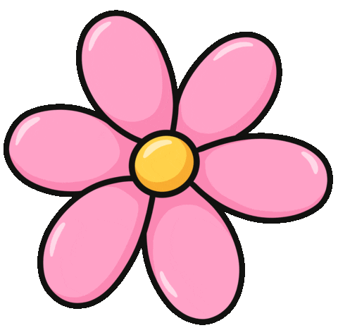 Flower Pink Flower Sticker