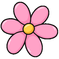 Flower Pink Flower Sticker