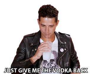 Just Give Me The Vodka Back Wells Adams Sticker - Just Give Me The Vodka Back Wells Adams Sour Candy Challenge Stickers