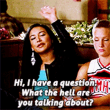 Glee Santana Lopez GIF - Glee Santana Lopez Hi I Have A Question GIFs