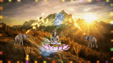 Lord Shiva Mountains GIF - Lord Shiva Mountains Lotus Flower GIFs