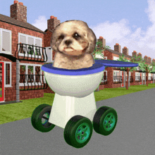 National Puppy Day Puppy In Toilet GIF