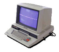 a panasonic computer with a keyboard and monitor