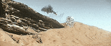 The-millennium-falcon Tie-fighter-explodes GIF