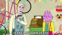 I Faked My Own Death Pretended GIF - I Faked My Own Death Pretended Not Alive GIFs