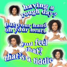 Having A Rough Day Put Your Hand On Your Heart GIF - Having A Rough Day Put Your Hand On Your Heart You Feel That GIFs