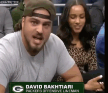Lets Go Green Bay Packers GIF - Lets Go Green Bay Packers David Bakhtiari GIFs
