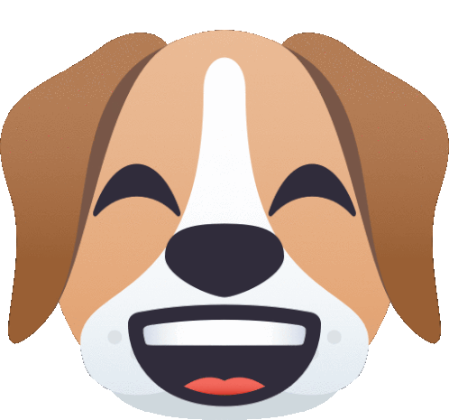 Big Smile Dog Sticker - Big Smile Dog Joypixels Stickers