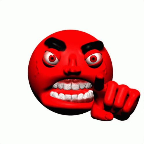 red mad face