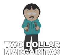 Two Dollar Margaritas Randy Marsh Sticker - Two Dollar Margaritas Randy Marsh South Park Stickers