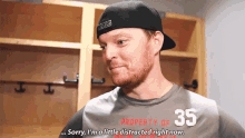 Cory Schneider Sorry Im A Little Distracted Right Now GIF - Cory Schneider Sorry Im A Little Distracted Right Now Distraced GIFs