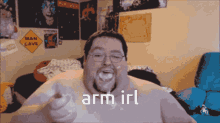 Arm Irl Fat Guy GIF - Arm Irl Fat Guy Eating GIFs