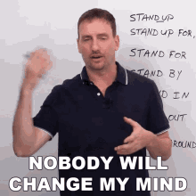 Nobody Will Change My Mind Adam GIF - Nobody Will Change My Mind Adam Engvid GIFs
