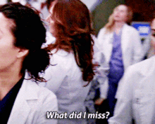 Greys Anatomy Meredith Grey GIF - Greys Anatomy Meredith Grey What Did I Miss GIFs