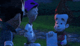 a cartoon character holding a piece of paper that says " never " on it