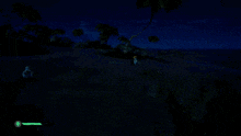 a screenshot of a video game with a green arrow pointing to the left