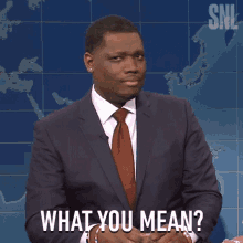 What You Mean Michael Che GIF - What You Mean Michael Che Saturday Night Live GIFs