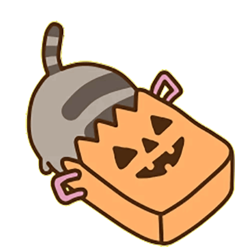 Pusheen Happy Halloween Sticker - Pusheen Happy Halloween Stickers