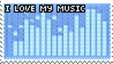 music stamp webcore blue