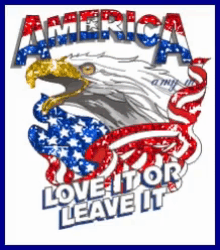 Patriotic Love It Or Leave It GIF - Patriotic Love It Or Leave It Eagle GIFs