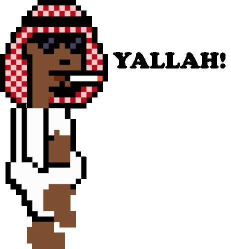 Arabpunkz Habibi Sticker - Arabpunkz Habibi Yallah Stickers
