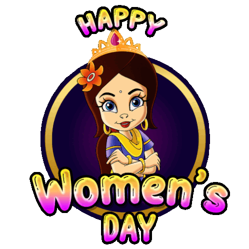 Happy Womens Day Princess Indumati Sticker - Happy womens day Princess  indumati Chhota bheem - Discover & Share GIFs
