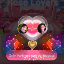 a screenshot of a game that says rose lovers only partners can participate 28/11/2025