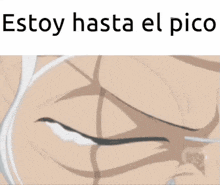 a picture of a man with glasses and the words " estoy hasta el pico " above him