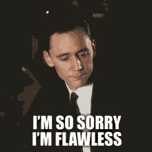 Tom Hiddleston Loki GIF - Tom Hiddleston Loki Sorrynotsorry GIFs
