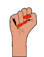 Hand Girlpower Sticker - Hand Girlpower Motherpop Stickers
