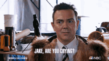 Jake Are You Crying Charles Boyle GIF - Jake Are You Crying Charles Boyle Brooklyn Nine Nine GIFs