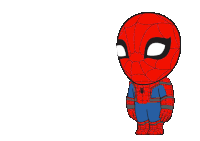 a cartoon drawing of a spider-man with the words bilmiyorum behind him