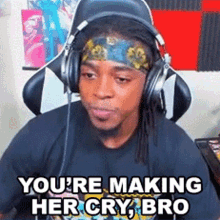 Youre Making Her Cry Bro The Black Mastadonte GIF - Youre Making Her Cry Bro The Black Mastadonte Youre Hurting Her GIFs