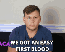 We Got An Easy First Blood Basic GIF - We Got An Easy First Blood First Blood Easy GIFs