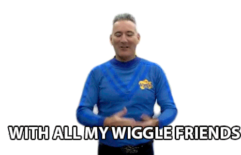 With All My Wiggle Friends Anthony Field Sticker