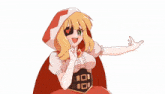 a drawing of a girl with a red cape on
