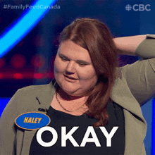 Okay Haley GIF - Okay Haley Family Feud Canada GIFs