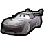 a cartoon drawing of a car with a wing on it .