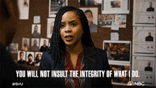 You Will Not Insult The Integrity Of What I Do Sergeant Ayanna Bell GIF - You Will Not Insult The Integrity Of What I Do Sergeant Ayanna Bell Danielle Moné Truitt GIFs